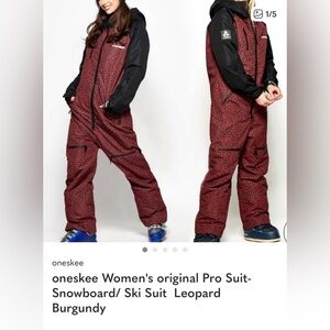 ISO!!! Oneskee Women's Pro Snow Suit - Burgundy